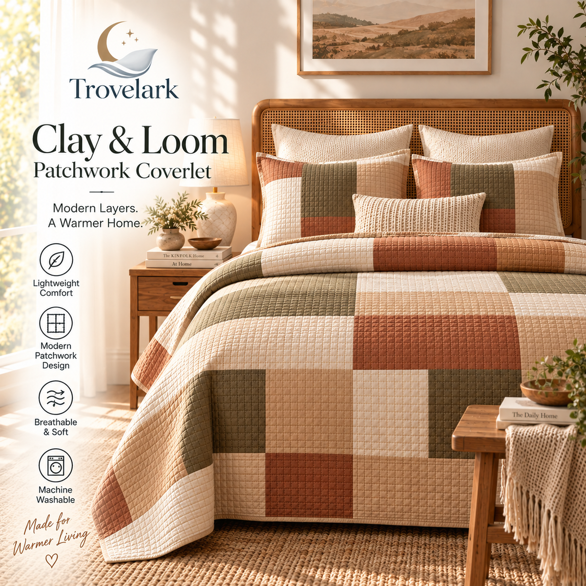 Clay & Loom Patchwork Coverlet