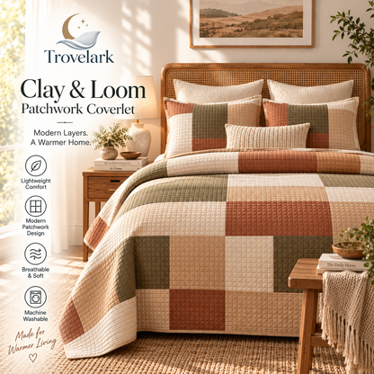 Clay & Loom Patchwork Coverlet