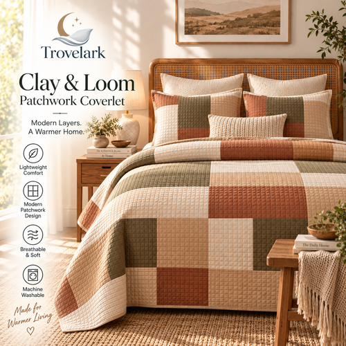Clay & Loom Patchwork Coverlet