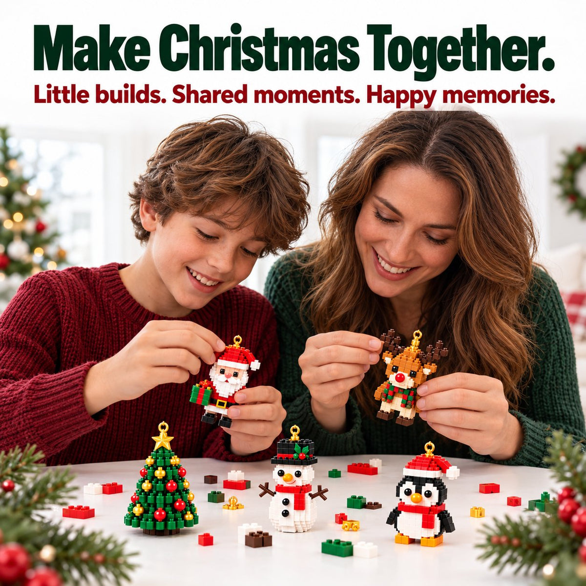 🎅🔥LAST DAY 70% OFF ✨ Christmas Countdown Brick Building Advent Calendar For Families