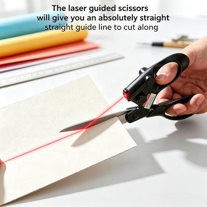 Last Day: 70% OFF! Laser Guided Scissors for Sewing, Crafts & DIY