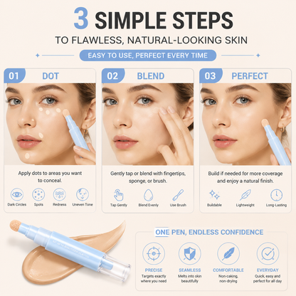 Final Day: 70% OFF | 2-in-1 Foundation & Concealer Pen
