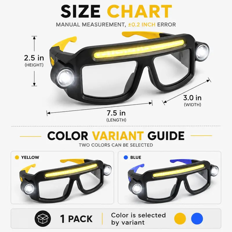 Final Day: 70% OFF | Hands-Free LED Light Glasses