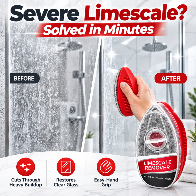 Last Day: 70% OFF Limescale Remover Bathroom Cleaning Brush