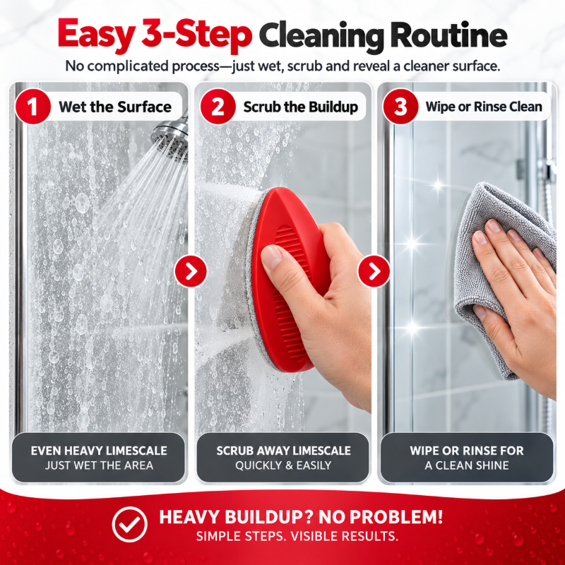 Last Day: 70% OFF Limescale Remover Bathroom Cleaning Brush