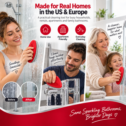 Last Day: 70% OFF Limescale Remover Bathroom Cleaning Brush