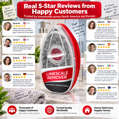 Last Day: 70% OFF Limescale Remover Bathroom Cleaning Brush