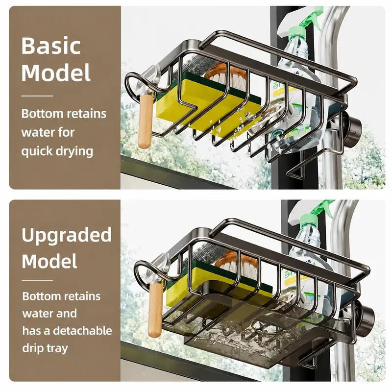 Last Day: 70% OFF! Faucet-Mounted Sink Organizer Rack