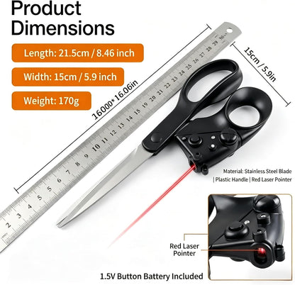 Last Day: 70% OFF! Laser Guided Scissors for Sewing, Crafts & DIY