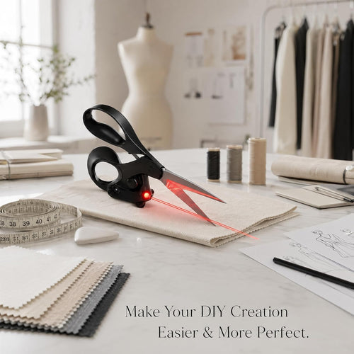 Last Day: 70% OFF! Laser Guided Scissors for Sewing, Crafts & DIY