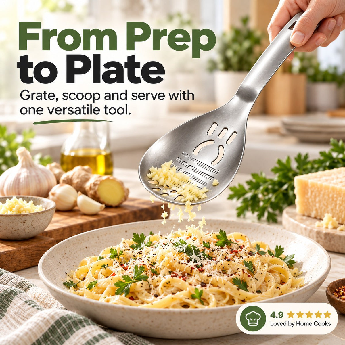 Last Day: 70% OFF! 5-in-1 Stainless Steel Multifunction Cooking Spoon