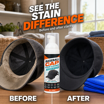 Last Day 49% OFF🔥 | Cap Foam Cleaner – No Rinse, No Sweat Stains